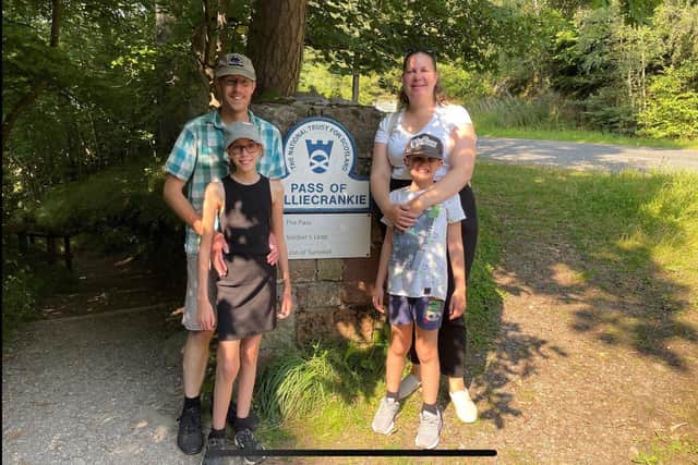 Matthew and Annabelle Elliott from Gosport with their family
