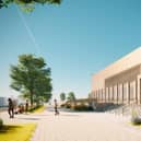 A CGI of the proposed new Bransbury Park leisure centre. Credit: Portsmouth City Council