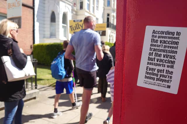 Protesters in Southsea. Picture by Nicole Gibbs.