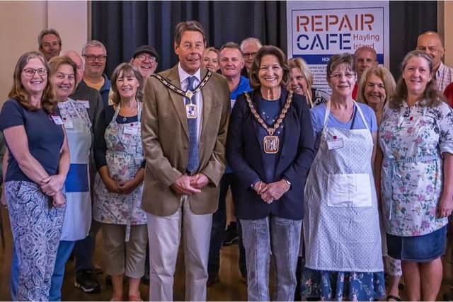 Guests and volunteers at the launch of the new Repair Cafe. Picture: Debbie Mcilroy Photography
