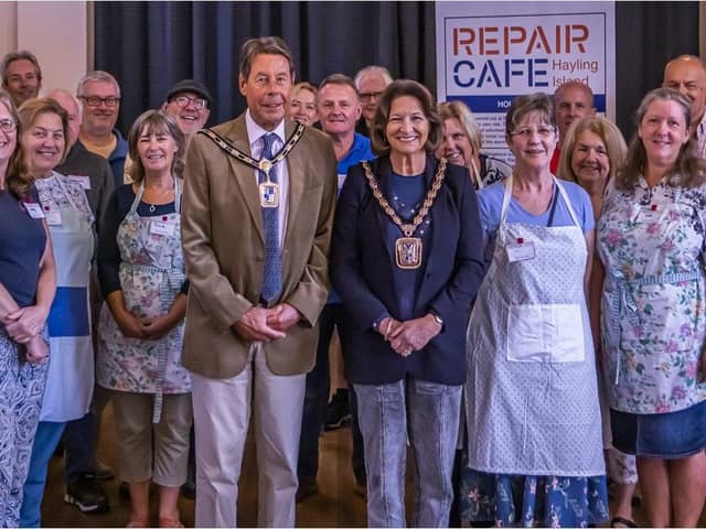 Guests and volunteers at the launch of the new Repair Cafe. Picture: Debbie Mcilroy Photography