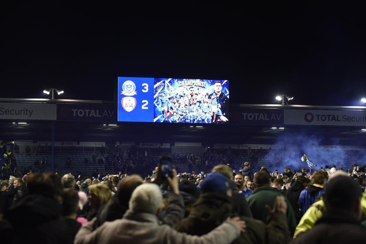 In pictures: Scenes of jubilation from fans as Pompey are crowned League One champions