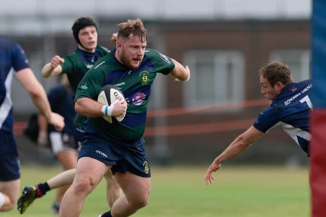 Billy Rolfe grabbed a try for US Portsmouth in their win on the Isle of Wight. Picture: Keith Woodland