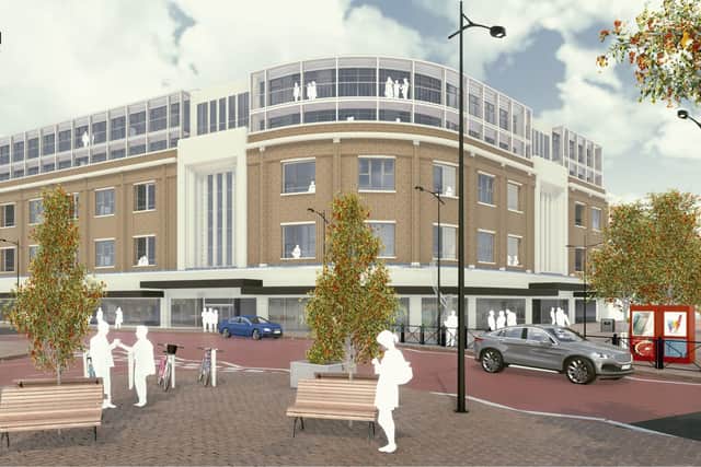 Visualisation of redeveloment Former Debenhams Picture: HGP Architects/National Regional Property Group.