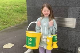 Six-year-old Alanna walked over 13 miles to raise money for Hampshire and Isle of Wight Air Ambulance.