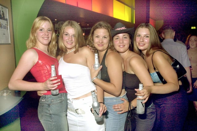 Clubbers having a good time at Time & Envy in Southsea in the 00s.
