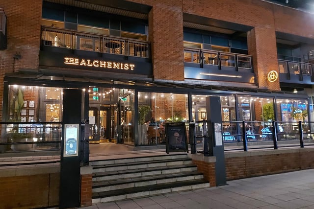 The Alchemist cocktail bar in Gunwharf Quays has a brilliant atmosphere.