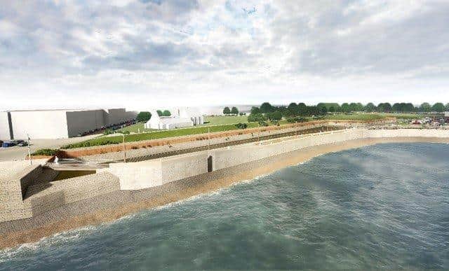 Work on the new sea defences at Long Curtain Moat could start this autumn. Picture: Portsmouth City Council