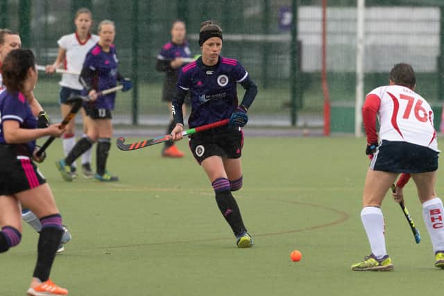 Jenny Turvey scored twice for Portsmouth in their 3-3 draw with leaders New Forest. Picture: Keith Woodland