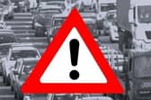 The M3 is closed following a multi-vehicle collision which has caused a diesel spillage.