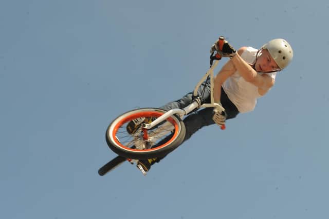 Declan Brooks, then 14, pictured in action inside the newly-opened Southsea Skatepark in April 2011. Picture: Ian Hargreaves