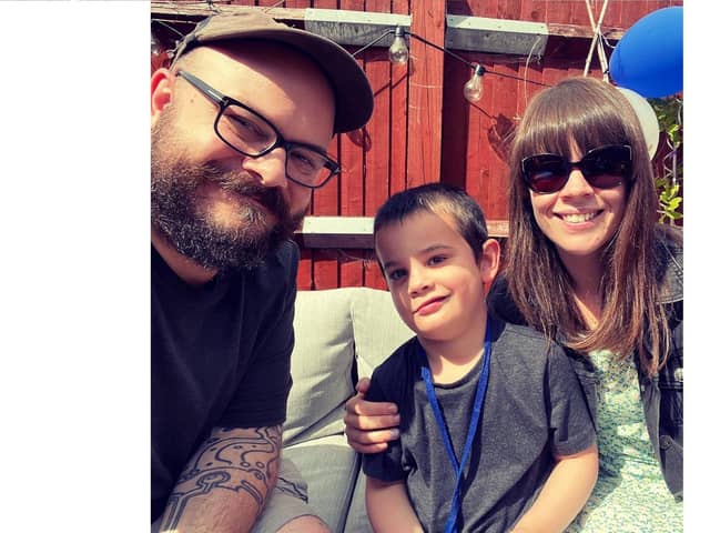 David, Elliot and Claire Galway from Horndead