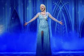 Abbie Warner as Elsa in Portsmouth Theatres' production of Frozen at Theatre Royal