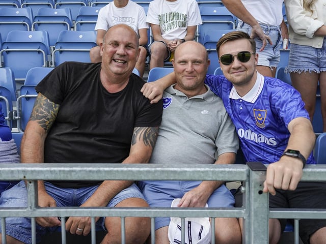 There was 18,124 home fans in attendance for Pompey's Fratton Park game against Luton.