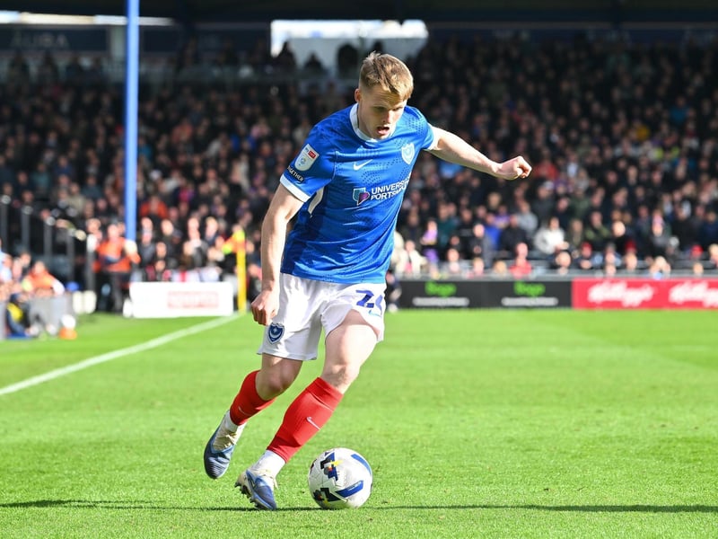 Another lively showing from right back and established as a hugely popular performer.. Opened the scoring with a left-footed half-volley from 12-yards out after Chaplin corner half cleared. Just gets better and better.