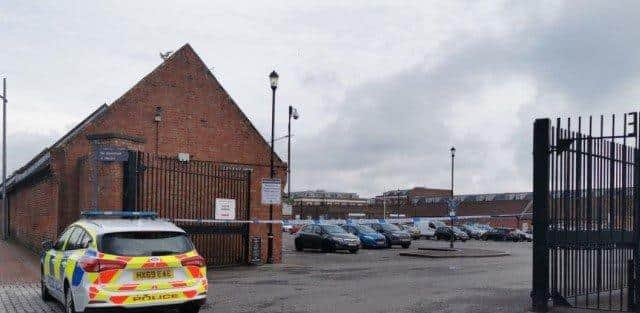 A Royal Navy bomb disposal team removed a suspicious device as police made scene safe in Cooperage Green, Gosport 