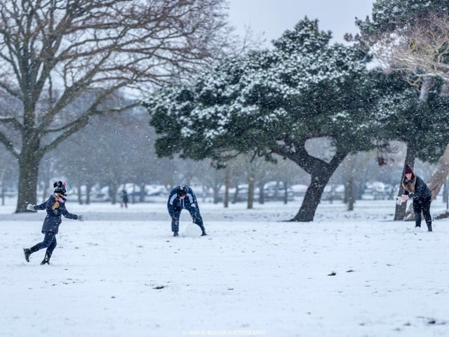 Fun in the snow. Beast from the East 2
Picture: Shaun Roster