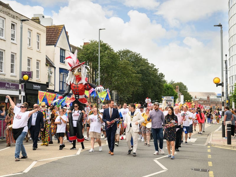 Portsea carnival 2023 - Local people taking part in the circus-themed parade on Saturday, August 12.