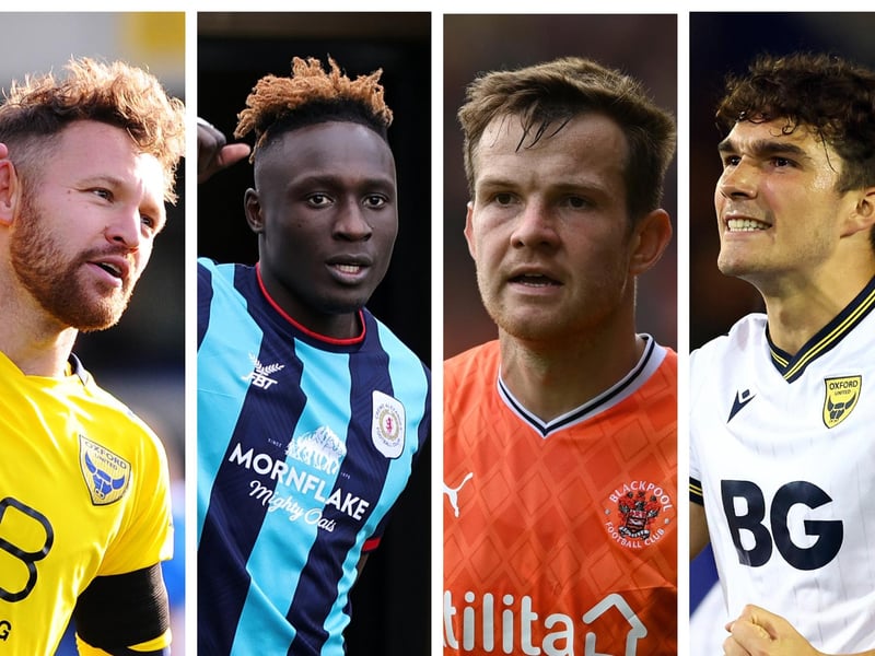 From left: Matty Taylor, Daniel Agyei, Jordan Thorniley and Kyle Joseph