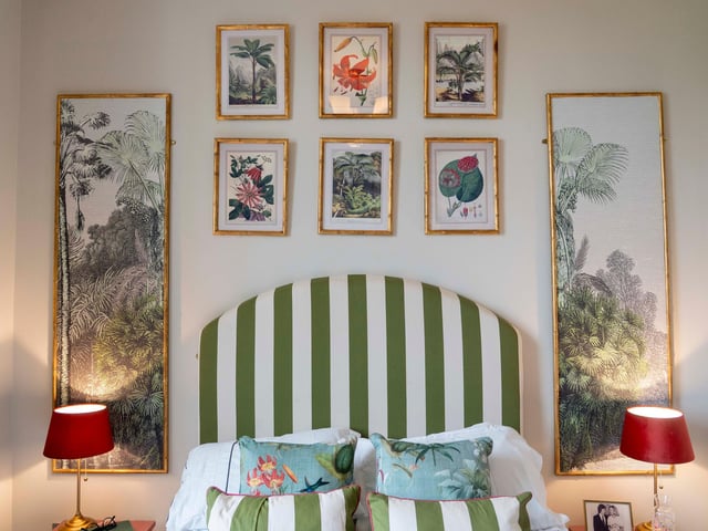 Principal bedroom, by Briony and Craig, winners of 'stand out space' at Royal Haslar, Interior Design Masters, Series 6 Episode 3