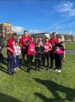 Jonathan's family have been taking part in several fundraising activities for Cancer Research. Picture: Sasha Clarke