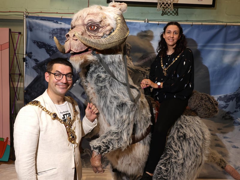 Pictured is (L-R) Cllr Tom Coles, Mayor of Portsmouth and Mayoress Nikki Coles.