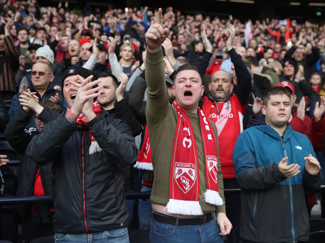 Average travelling support this season: 296.