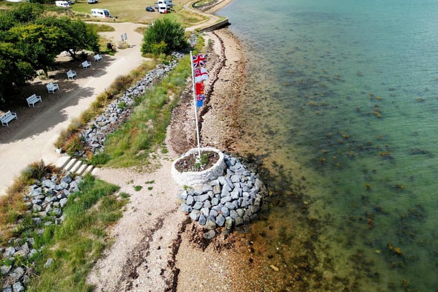This war memorial at Langstone Harbour - near Eastern Road - is a popualr spot for quiet reflection and makes a great destination for a walk along the shoreline.