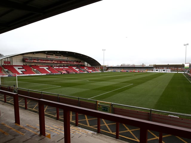 Average attendance: 3,378; Capacity: 5,327.
