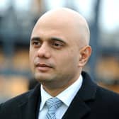 Sajid Javid pictured during a visit to Portsmouth.