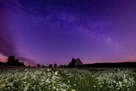 St Hubert's Church near Idsworth as captured by South Downs National Park's dark skies ranger Dan Oakley.