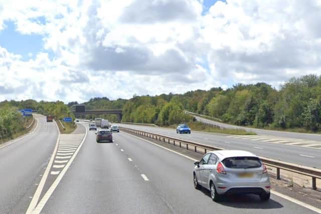 The A3(M) northbound carriageway near Junction 3 for Waterlooville is to be closed for overnight road works.
Picture: Google Maps