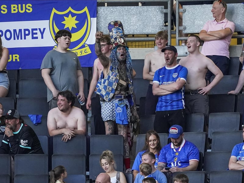 Feeling the heat during Pompey's trip to MK Dons on Tuesday night.
