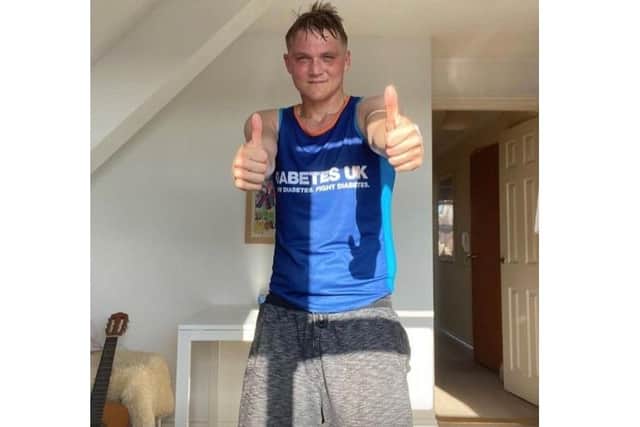 Determined Alex Tominey will be tackling a 14-mile route across the southern stretch of Portsea Island on Saturday in aid of Diabetes UK.