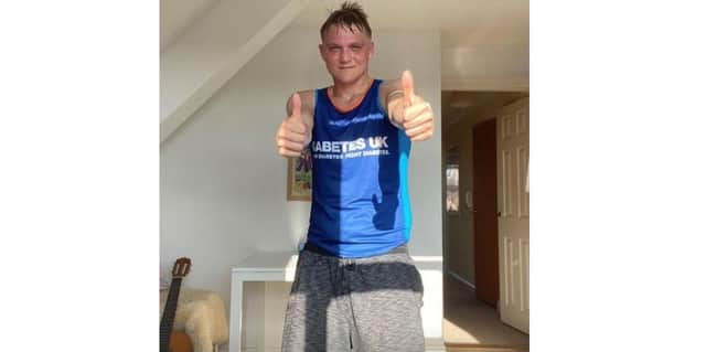 Determined Alex Tominey will be tackling a 14-mile route across the southern stretch of Portsea Island on Saturday in aid of Diabetes UK.
