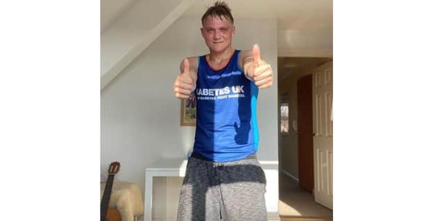 Determined Alex Tominey will be tackling a 14-mile route across the southern stretch of Portsea Island on Saturday in aid of Diabetes UK.