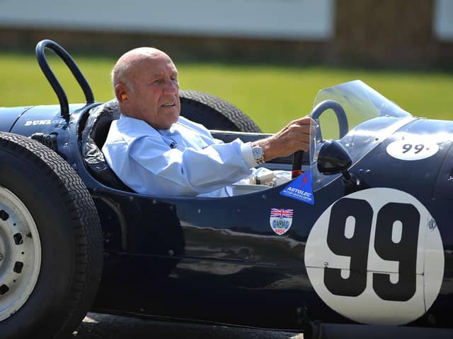 Sir Stirling Moss driving an historic Grand Prix car after taking part in the Goodwood Festival of Speed in 2011. Picture: PA Wire