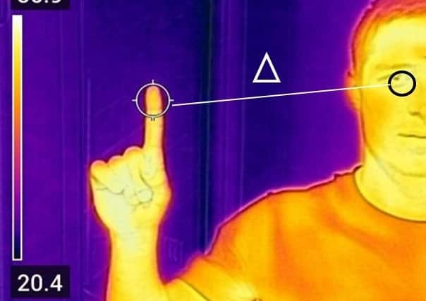 Concerns have been raised that body temperature scanners provide a large number of false negative results allowing people with Covid-19 to pass through undetected, according to a new study from the University of Portsmouth. Picture: should read: University of Portsmouth/PA Wire.