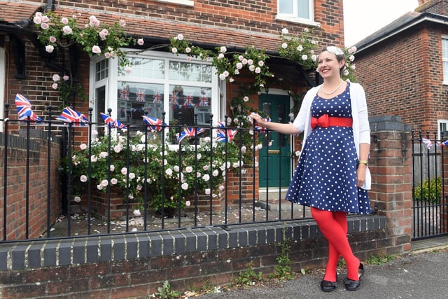 Residents in Oval Gardens, Gosport, held a street party on Sunday, June 5, to celebrate The Queen's Platinum Jubilee.
Pictured is: Organiser Joanna Blossom.
Picture: Sarah Standing (050622-9502)