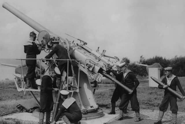 Young gunners in training at HMS Excellent Whale Island in 1931. Picture: Andrew August collection