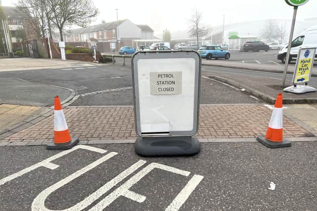 Asda petrol station in Fratton was closed this morning.