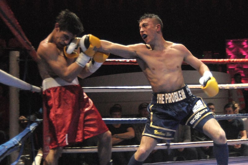 The southpaw took his perfect pro record to 8-0 by defeating Bulgarian Stanislav Nenkov on points. He did it in from of him home support again - this time at Liquid & Envy Nightclub