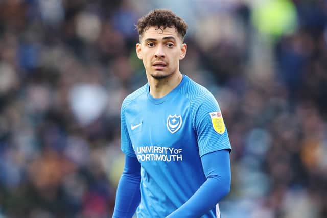 Tyler Walker starts for Pompey against Cheltenham. Picture: Joe Pepler