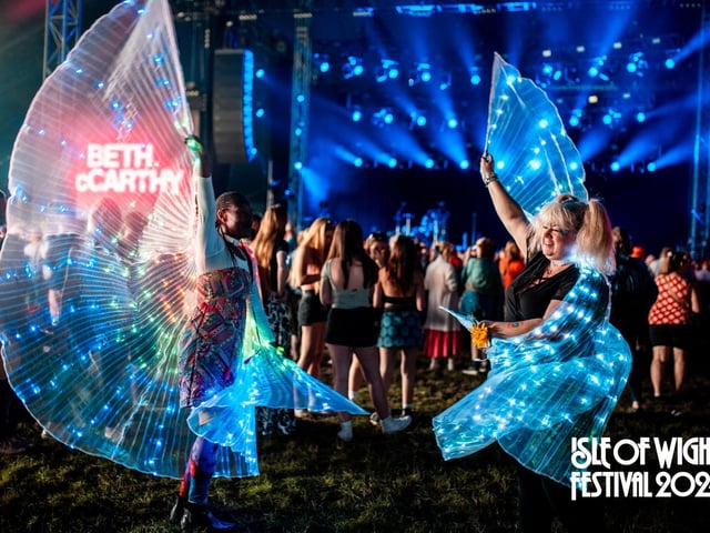 Prodigy and The Streets shone on the Main Stage, while Johnny Marr and The Pretenders rocked the Big Top. The Isle of Wight Festival Day 2 saw festival goers revelling in the sun.Photo: Callum Baker