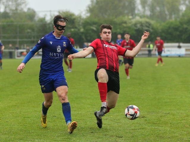 Baffins striker Tom Vincent, left. Picture by Nathan Lipsham