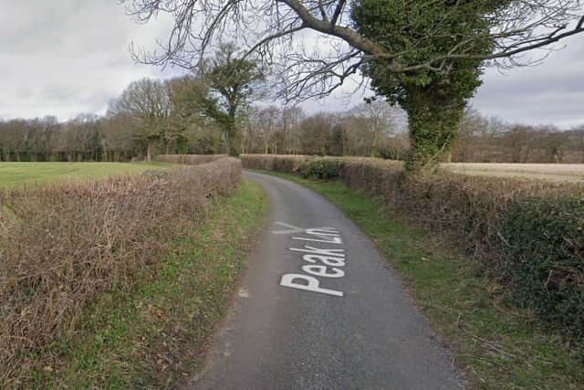 Peak Lane near UphamPicture: Google