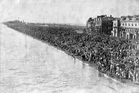 It is hard to imagine our city's beach areas ever being THIS busy today, but this is a scene of a packed Southsea beach in the 1930s right next to South Parade Pier. Pictured here is the crowds watching the Schneider Trophy on 13 September 1931