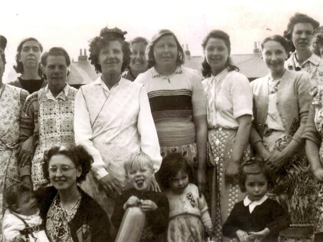 Mums and children on coronation day 1953 in the Buckland area of Portsmouth.