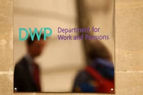 Undated file photo of the sign outside the Department of Works and Pensions in central London.