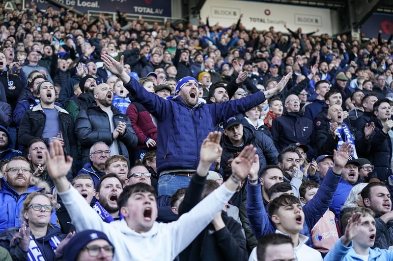 A wall of noise from the Fratton faithful helped the Blus get across the line against the U's